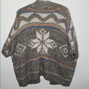 American Eagle  tribal poncho short sleeve sweater size S Photo 81