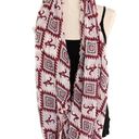 NCAA Alabama Infinity Scarf Gauzy Frayed Hem  College Team Gear Crimson Tide Photo 1