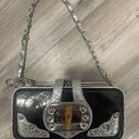 Big Buddha Crossbody, silver and black, comes  with 3 straps, has some wear see flaws in pics Photo 12