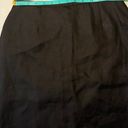 Talbots Knee Length Black Zip Up Skirt NEW Photo 2