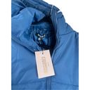 Missguided Misguided blue long puffer coat Tall LL square quilted puffer coat size 2 womens Photo 2