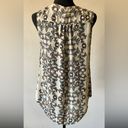 Modcloth Women’s Sleeveless Blouse White Size Medium Butterfly Print Photo 3