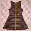 She & Sky retro brown tweed twill boho bohemian dress juniors size medium Photo 15