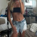 American Eagle Ripped Mom Jean Shorts Photo 0