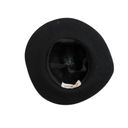 Krass&co Bollman Hat . 1980s Vintage Black Felt Wool Gold Studded Fedora Hat Photo 5