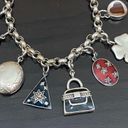 Sterling Silver Vintage 925  12 Charms Bracelet Photo 8