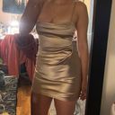 Lucy in the Sky Champagne Mini Dress Photo 0