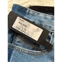 Nasty Gal Nasty‎ Gal Momokrom Jeans Womens Blue Denim Ankle Stripe Sides Raw Hem Size 29 Photo 4