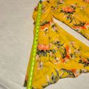 Rose + Olive - Yellow Floral Print Blouse- On or Off the Shoulders- Size Medium Photo 5