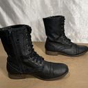 Candie's  Canash Black Combat Moto Boots Women’s Sz 9 M Photo 5