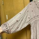 Knox Rose  Blouse Long Sleeve Dusty Mauve Embroidered Bohemian Small Photo 2