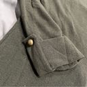 Vintage Havana  Army Green 3/4 Sleeve Embellished Pocket Shirt Size Medium Photo 3