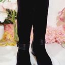 Via Spiga  Tall Boots Prish Riding Boots Black Suede Leather Sz 7.5 Photo 5