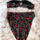 Agua Bendita Bikini Oregano Top Comino Bottom Floral Strapless Hedera XS NWT Photo 6