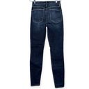 frame denim  Women’s Size 25 Blue Heren Dark Wash Le High Skinny Jeans Photo 3