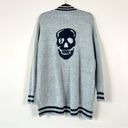 Vintage Havana Knit Skull Cardigan Sweater Photo 5