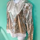 Victoria's Secret Victorias Sport Silver Metallic Bomber Jacket  Photo 5