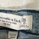 Abercrombie & Fitch  Curve Love The Super Skinny Ankle High Rise Md Wash Jeans Photo 4