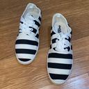 Charlotte Russe  striped sneakers black and white Photo 1