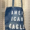 American Eagle DENIUM WHITE PAINTED DISTRESSED  TOAT BAG Photo 0