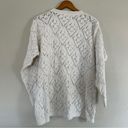 United States Sweaters  White Knit Pullover Crewneck Sweater Vintage Large Photo 2