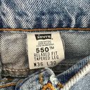 Levi Strauss & CO. Levi's Orange Tab Vintage 550 Relaxed Fit Tapered Leg Jeans Size 36 Photo 4