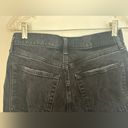 Abercrombie & Fitch Abercrombie black distressed dad high rise button fly jeans size 6S curve love Photo 10