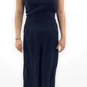 L'Agence  Black Sleeveless Scoop Neck Maxi Dress Photo 4