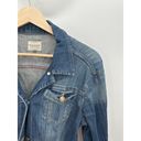 Mango  Jeans Medium Wash Blue Denim Button Down Jean Jacket Women's Size XX-Small Photo 4