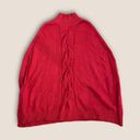 Chico's Chico’s Zenergy Wendy Cable Poncho Red L/XL Photo 0