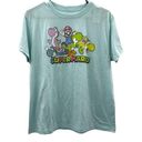 Nintendo  Super Mario Yoshi's World Light Blue Short Sleeve Tee Shirt Size M Photo 0