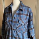 Velvet Heart  Women’s Plaid Flannel Button Up Shirt Jacket Shacket with Pockets Photo 1