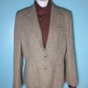 Polo  Ralph Lauren VINTAGE Silk Blazer Womens Size 10 Glen Plaid Houndstooth Photo 8