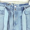 ZARA  Shorts Womens 6US Blue Relaxed Denim Paperbag Super High Waist Utility 4pkt Photo 5