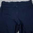 Banana Republic  Premium Denim High Rise Wide Leg Crop Jeans Size 34 Dark Blue Photo 2