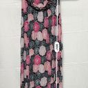 Pink Floral Cotton Knit Women's Size S Nightgown Sleepwear Gown Small BSH Photo 3