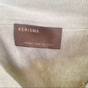 Kerisma  Neutral Heathered Wool Blend Lightweight Turtleneck Sweater Poncho S/M Photo 7