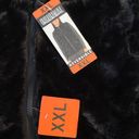 Nicole Miller Brand New  Reversible Black Puffer Faux Fur Vest Photo 7