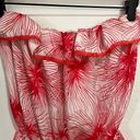 Chris & Carol  Red & White Ruffled Strapless Tank Top Size Small Photo 32