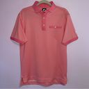 FootJoy  Pink Golf Polo Polkadot Short Sleeve Button Collar Size Medium Photo 0