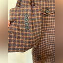 Evan Picone Vintage  Brown Tweed Plaid Academia Professor Blazer Jacket Large Photo 3