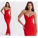 House Of CB  'Tamara' Cherry red Strapless Corset Dress maxi NWOT size XL Photo 2