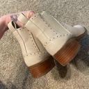 American Eagle  Outfitters White Pleather Ankle Booties Photo 4