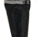 DKNY New  Mesh Side Logo Waistband Leggings High Rise 7/8 Length Black Photo 10