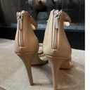 Steve Madden  High Feelya Heel Shoe Size 7 M Tan Ankle Strap 4” Stiletto Back Zip Photo 4