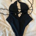 ASOS Black One Piece Bathing Suit Photo 3