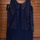 Laundry by Shelli Segal NWT $295  Beaded Cocktail Dress Blue 0 Photo 2