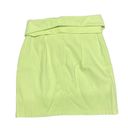 Sans Souci Lime Green Moto Skirt Photo 1