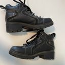 Harley Davidson  Black Leather ankle Boots Sz 7.5 Photo 3