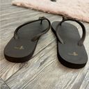 Sanuk   Brown Rubber Embellished Flip Flop Sandal Size 10-11 Photo 4